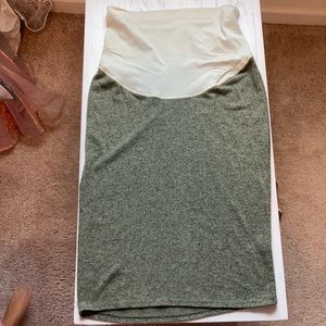 Pink Blush Super Soft Green Maternity Skirt